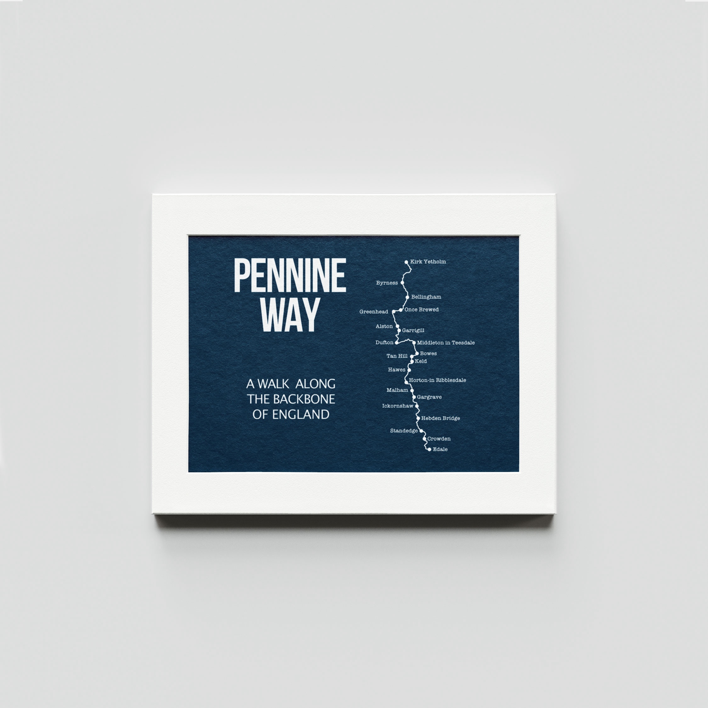 Pennine Way Route – Teal
