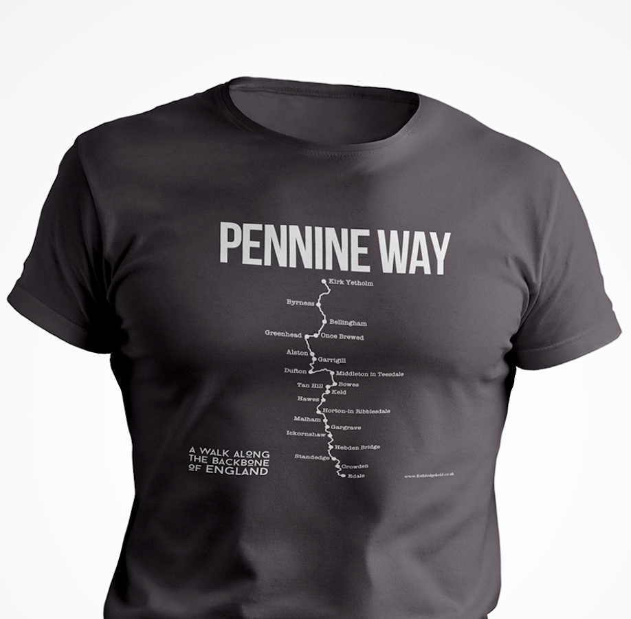 Pennine Way Route – Womens Tech T-Shirt