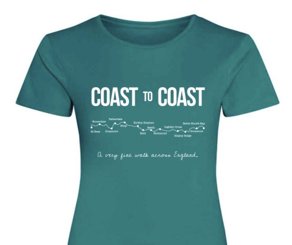 Coast to Coast Route – Womens Tech T-Shirt (Jade)